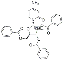 2'-C-METHYL-2',3',5'-TRI-O-BENZOYLCYTIDINE Struktur