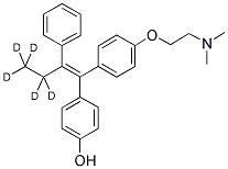 4-HYDROXYTAMOXIFEN ETHYL-D5 Struktur