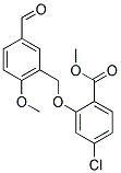 METHYL 4-CHLORO-2-[(5-FORMYL-2-METHOXYBENZYL)OXY]BENZOATE Struktur