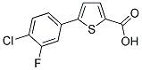 5-(4-CHLORO-3-FLUOROPHENYL)-2-THIOPHENECARBOXYLIC ACID Struktur