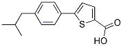 5-(4-ISOBUTYLPHENYL)THIOPHENE-2-CARBOXYLIC ACID Struktur