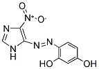 4-[(E)-(4-NITRO-1H-IMIDAZOL-5-YL)DIAZENYL]BENZENE-1,3-DIOL Struktur