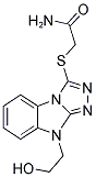 2-[9-(2-HYDROXY-ETHYL)-9H-BENZO[4,5]IMIDAZO[2,1-C][1,2,4]TRIAZOL-3-YLSULFANYL]-ACETAMIDE Struktur