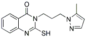 2-MERCAPTO-3-[3-(5-METHYL-PYRAZOL-1-YL)-PROPYL]-3H-QUINAZOLIN-4-ONE Struktur