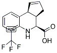 (3AR,4S,9BS)-6-(TRIFLUOROMETHYL)-3A,4,5,9B-TETRAHYDRO-3H-CYCLOPENTA[C]QUINOLINE-4-CARBOXYLIC ACID Struktur