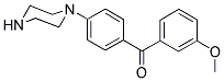 (3-METHOXY-PHENYL)-(4-PIPERAZIN-1-YL-PHENYL)-METHANONE Struktur