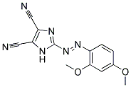 2-[(E)-(2,4-DIMETHOXYPHENYL)DIAZENYL]-1H-IMIDAZOLE-4,5-DICARBONITRILE Struktur