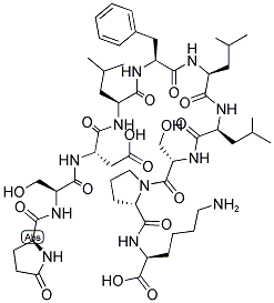 GLYCOGENOLYSIS-INHIBITING PEPTIDE Struktur