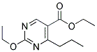 ETHYL-2-ETHOXY-4-N-PROPYL PYRIMIDINE-5-CARBOXYLATE Struktur