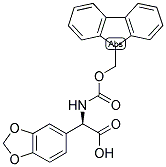 (R)-BENZO[1,3]DIOXOL-5-YL-[(9H-FLUOREN-9-YLMETHOXYCARBONYLAMINO)]-ACETIC ACID Struktur