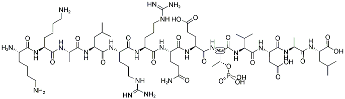 AUTOCAMTIDE-2 [KKALRRQETVDAL], PHOSPHORYLATED Struktur