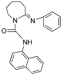 (2E)-N-1-NAPHTHYL-2-(PHENYLIMINO)AZEPANE-1-CARBOXAMIDE Struktur