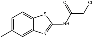 2-CHLORO-N-(5-METHYL-BENZOTHIAZOL-2-YL)-ACETAMIDE Struktur