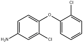 [3-氯-4-(2-氯苯氧基)苯基]胺, 56966-54-2, 結構式