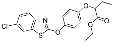 ETHYL 2-{4-[(6-CHLORO-1,3-BENZOTHIAZOL-2-YL)OXY]PHENOXY}BUTANOATE Struktur