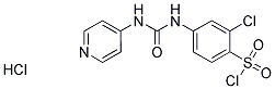 2-CHLORO-4-(3-PYRIDIN-4-YL-UREIDO)-BENZENESULFONYL CHLORIDE HYDROCHLORIDE Struktur