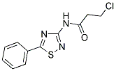 3-CHLORO-N-(5-PHENYL-1,2,4-THIADIAZOL-3-YL)PROPANAMIDE Struktur