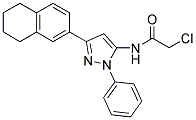 2-CHLORO-N-[1-PHENYL-3-(5,6,7,8-TETRAHYDRONAPHTHALEN-2-YL)-1H-PYRAZOL-5-YL]ACETAMIDE Struktur