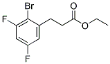 ETHYL 2-BROMO-3,5-DIFLUOROPHENYLPROPANOATE Struktur