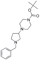 4-(1-BENZYLPYRROLIDIN-3-YL)-1-BOC-PIPERAZINE Struktur