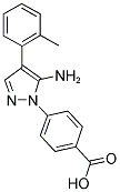 4-(5-AMINO-4-O-TOLYL-PYRAZOL-1-YL)-BENZOIC ACID Struktur