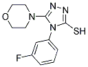 4-(3-FLUOROPHENYL)-5-MORPHOLIN-4-YL-4H-1,2,4-TRIAZOLE-3-THIOL Struktur