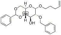 PENT-4-ENYL-2-O-BENZYL-4,6-O-BENZYLIDINE-D-GLUCOPYRANOSIDE Struktur