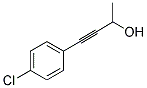 4-(4-CHLOROPHENYL)-3-BUTYN-2-OL Struktur