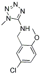 N-(5-CHLORO-2-METHOXYBENZYL)-1-METHYL-1H-TETRAZOL-5-AMINE Struktur