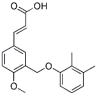 (2E)-3-(3-[(2,3-DIMETHYLPHENOXY)METHYL]-4-METHOXYPHENYL)-2-PROPENOIC ACID Struktur