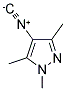 4-ISOCYANO-1,3,5-TRIMETHYL-1H-PYRAZOLE Struktur