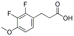 3-(2,3-DIFLUORO-4-METHOXYPHENYL)PROPIONIC ACID Struktur