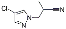 3-(4-CHLORO-PYRAZOL-1-YL)-2-METHYL-PROPIONITRILE Struktur