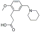 3-[2-METHOXY-5-(PIPERIDIN-1-YLMETHYL)PHENYL]PROPANOIC ACID Struktur