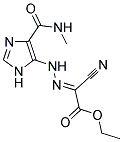 ETHYL (2E)-CYANO({4-[(METHYLAMINO)CARBONYL]-1H-IMIDAZOL-5-YL}HYDRAZONO)ACETATE Struktur