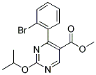 METHYL-2-ISOPROPOXY-4-(2-BROMOPHENYL)-5-PYRIMIDINE CARBOXYLATE Struktur