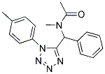 N-METHYL-N-[[1-(4-METHYLPHENYL)-1H-TETRAZOL-5-YL](PHENYL)METHYL]ACETAMIDE Struktur