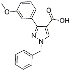 1-BENZYL-3-(3-METHOXYPHENYL)-1H-PYRAZOLE-4-CARBOXYLIC ACID Struktur