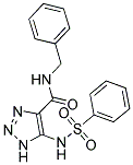 N-BENZYL-5-[(PHENYLSULFONYL)AMINO]-1H-1,2,3-TRIAZOLE-4-CARBOXAMIDE Struktur