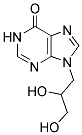 9-(2,3-DIHYDROXY-PROPYL)-1,9-DIHYDRO-PURIN-6-ONE Struktur