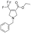 1-BENZYL-4-TRIFLUOROMETHYL-2,5-DIHYDRO-1H-PYRROLE-3-CARBOXYLIC ACID ETHYL ESTER Struktur