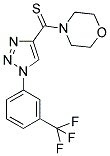 4-({1-[3-(TRIFLUOROMETHYL)PHENYL]-1H-1,2,3-TRIAZOL-4-YL}CARBONOTHIOYL)MORPHOLINE Struktur