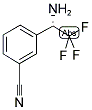 3-((1S)-1-AMINO-2,2,2-TRIFLUOROETHYL)BENZENECARBONITRILE Struktur