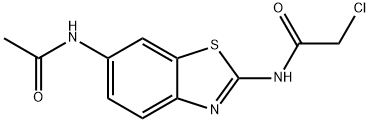 N-(6-ACETYLAMINO-BENZOTHIAZOL-2-YL)-2-CHLORO-ACETAMIDE Struktur