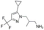 3-(5-CYCLOPROPYL-3-TRIFLUOROMETHYL-PYRAZOL-1-YL)-2-METHYL-PROPYLAMINE Struktur