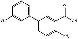 4-AMINO-3'-CHLORO-1,1'-BIPHENYL-3-CARBOXYLIC ACID Struktur