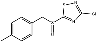 3-CHLORO-5-(4-METHYLBENZYLSULFINYL)-1,2,4-THIADIAZOLE Struktur