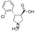 (TRANS)-4-(2-CHLORO-PHENYL)-PYRROLIDINE-3-CARBOXYLIC ACID-HCL Struktur