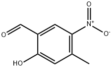 2-HYDROXY-4-METHYL-5-NITRO-BENZALDEHYDE Struktur