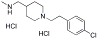 ((1-[2-(4-CHLOROPHENYL)ETHYL]PIPERIDIN-4-YL)-METHYL)METHYLAMINE DIHYDROCHLORIDE Struktur